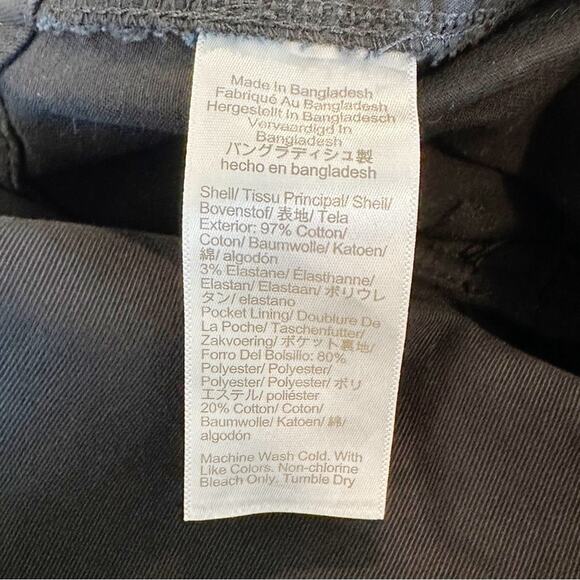 J. Crew Factory Pants Womens High-Rise Girlfriend Chino Preppy Black Size 22 NEW - Picture 10 of 10